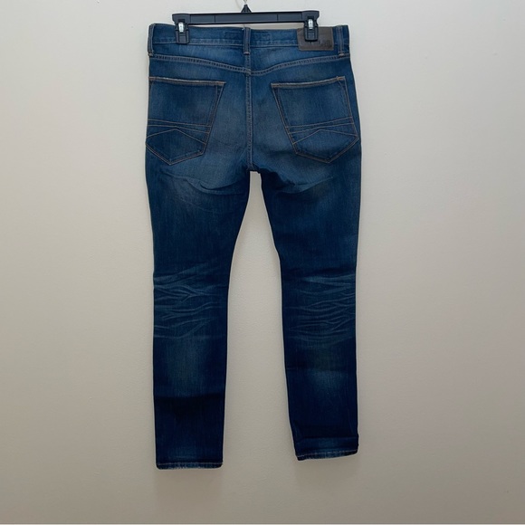 Express blue distressed stretch Alec super skinny fit jeans size 30/30 - Picture 2 of 8
